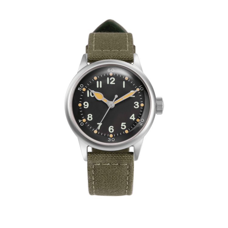 PRAESIDUS A11 TOM RICE WW2 STYLE PRAESIDUS WATCH WITH SEIKO MOVEMENT AND ACRYLIC GLASS