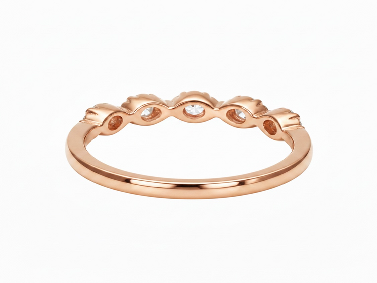 HJ NAMDAR (Y)14KR .35CT PETIT STACKABLE DIAMOND BAND