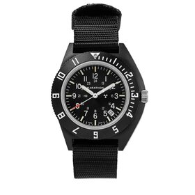 MARATHON MARATHON 41MM NAV-D , STANDARD-ISSUE, TRITIUM PILOT'S QUARTZ, TYPE II, The Marathon Pilot’s Navigator was developed in partnership with Kelly Air Force Base in 1986.