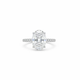 (Y)14KW 3TCW 2.60 LG .40 NATURAL BAND IGI 741520320 OVAL LAB GROWN DIAMOND IN NATURAL DIAMOND BAND