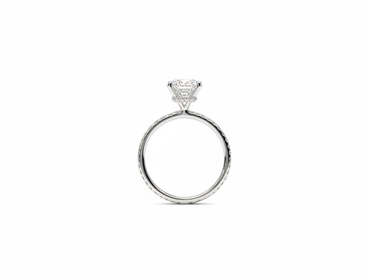 (X)14K 2.60LG D VS .40MTG , NATURAL DIAMOND MOUNTING,  IGI 741520320  D VS2 OVAL LAB GROWN DIAMOND IN NATURAL DIAMOND SETTING