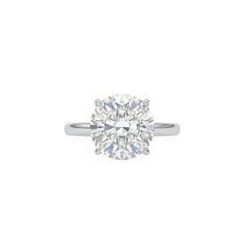 (Y)14K .25DIA 4.10 DIA HIDDEN HALO ENGAGEMENT RING WITH 4.10CT LAB GROWN DIAMOND ROUND CENTER (Y)14K .25DIA 4.10 DIA HIDDEN HALO ENGAGEMENT RING WITH 4.10CT LAB GROWN DIAMOND ROUND CENTER