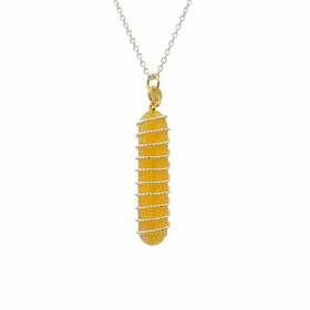(Y)925 GP TT DROP FASHION SILVER AND GOLD PLATED PENDANT ON 16”+ ADJUSTABLE ROLO CHAIN
