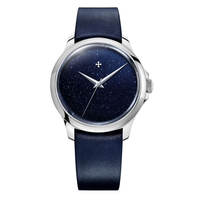 VENEZIANICO Venezianico Redentore Avventurina 40 - 1221550 , CASE: 316L Stainless Steel DIAL: Aventurine glass DIMENSIONS: Ø40mm, lug to lug 46.7mm, thickness 11mm MOVEMENT: NH35A Automatic CRYSTAL: Sapphire