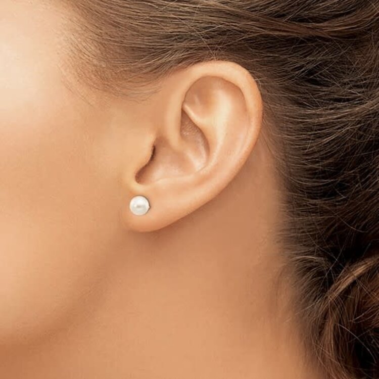 (R)14KY 6-7MM AKOYA CULTURED PEARL YELLOW GOLD STUD