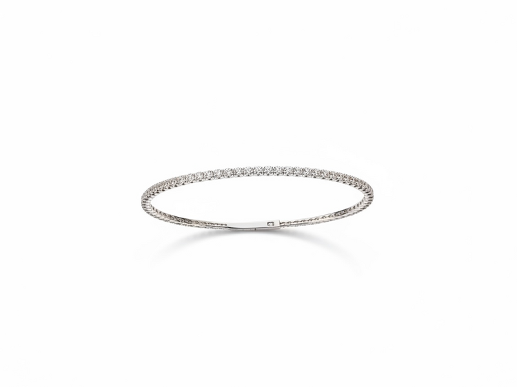 (Y)14K 2CT LAB GROWN DIAMOND TENNIS BANGLE