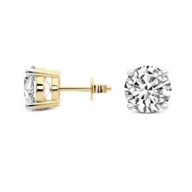(Y)14K 4.07CT IGI LAB GROWN DIAMOND STUDS IN 14K YELLOW GOLD (2 IGI CERTS- LG7706/7786 DUO) (Y)14K 4.07CT IGI LAB GROWN DIAMOND STUDS IN 14K YELLOW GOLD (2 IGI CERTS- LG7706/7786 DUO)
