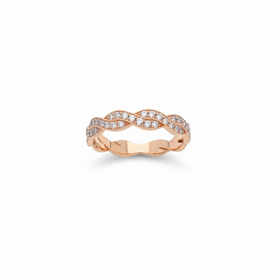 PRIMA NY (Y)14K .30DI ROSE GOLD RING WITH NATURAL DIAMONDS