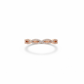 PRIMA NY (Y)14K .30DI ROSE GOLD NATURAL DIAMOND RING