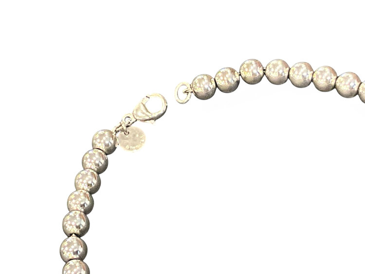 TIFFANY & CO. (R)T&CO 925 BEAD 6-10MM GRADUATED 17” LONG TIFFANY & CO. NECKLACE