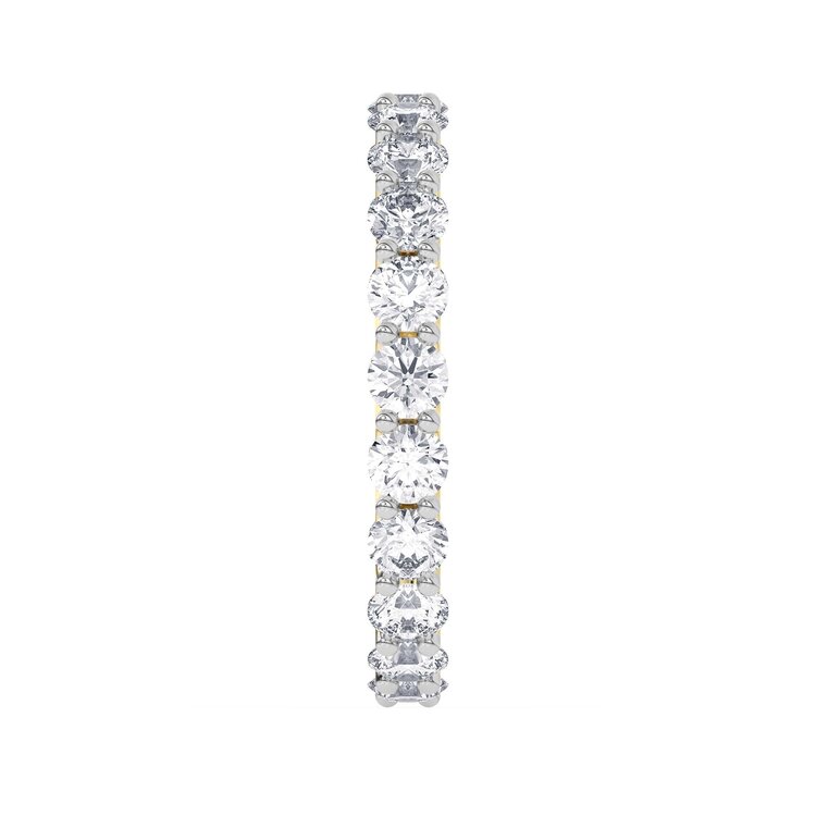 (Y)14KY LG 2.06TW F/VS+ LABGROWN DIAMOND ETERNITY  23 STONE  U PRONG IGI CERT# 42J978452507 YELLOW GOLD BAND