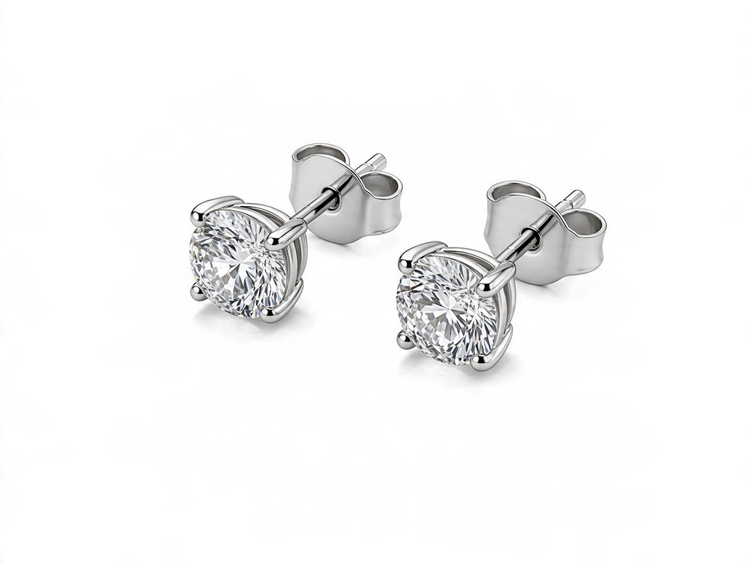 DS DESIGN INC. (Y)14K 1.51CT MARTINI PRONG LAB GROWN DIAMOND STUDS