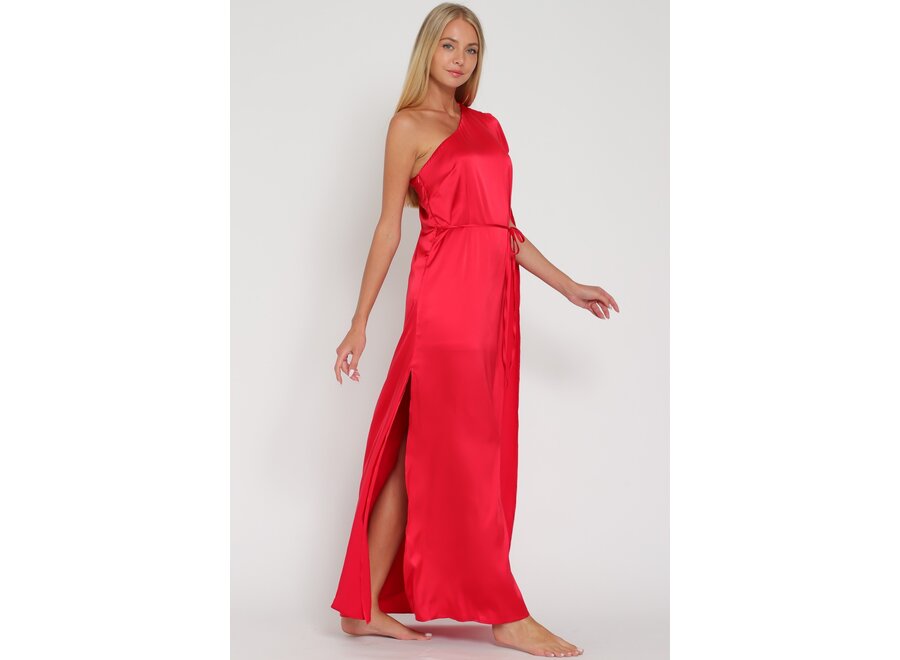 Aliyah belted maxi dress