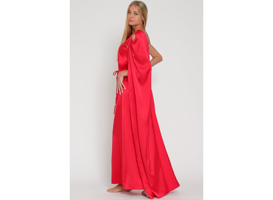 Aliyah belted maxi dress