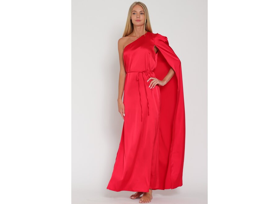 Aliyah belted maxi dress