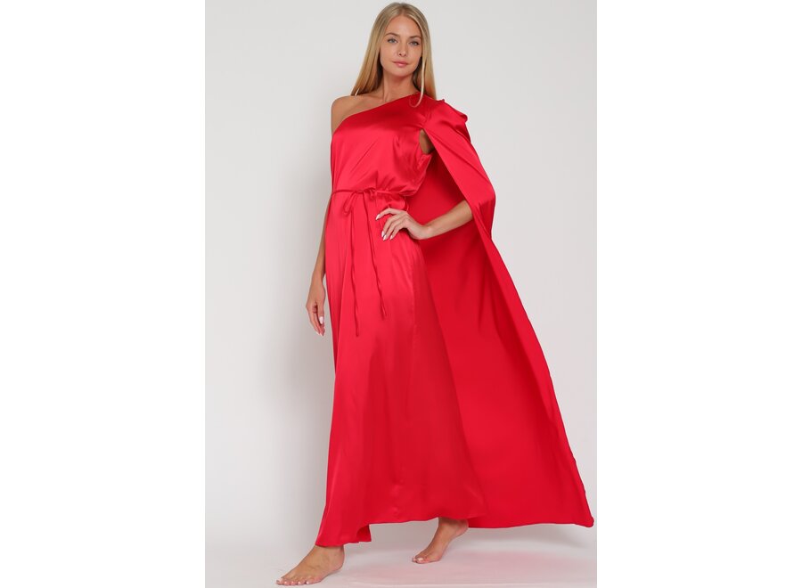Aliyah belted maxi dress
