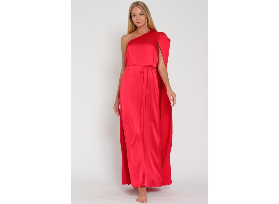 Aliyah belted maxi dress