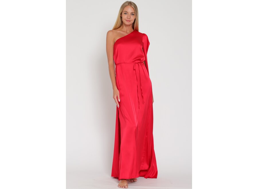 Aliyah belted maxi dress