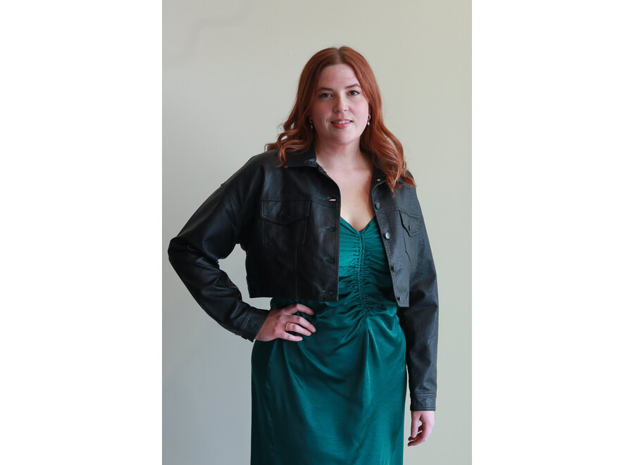 Apricot  Satin Ruched Dress