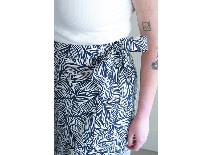 Apricot  Geo Leaf Wrap Skirt