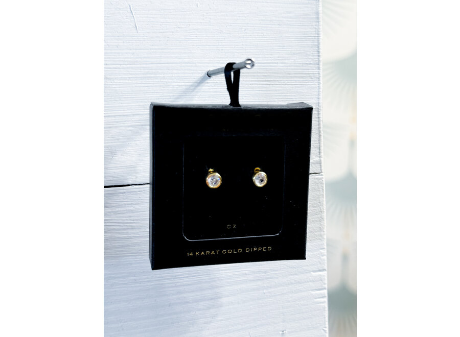 Crystal stud earrings