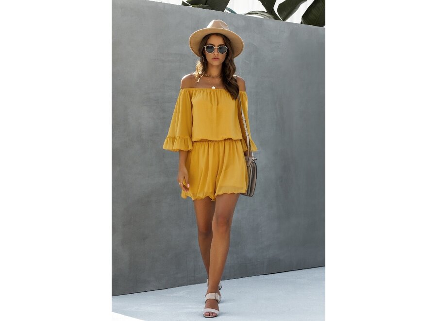 Off Shoulder Romper