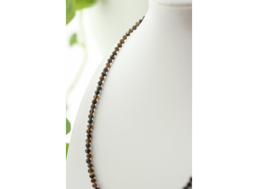 Obsidian Gold Choker Necklace