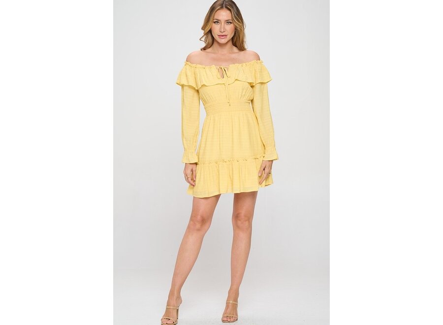 Ever - Off Shoulder Swing Dress