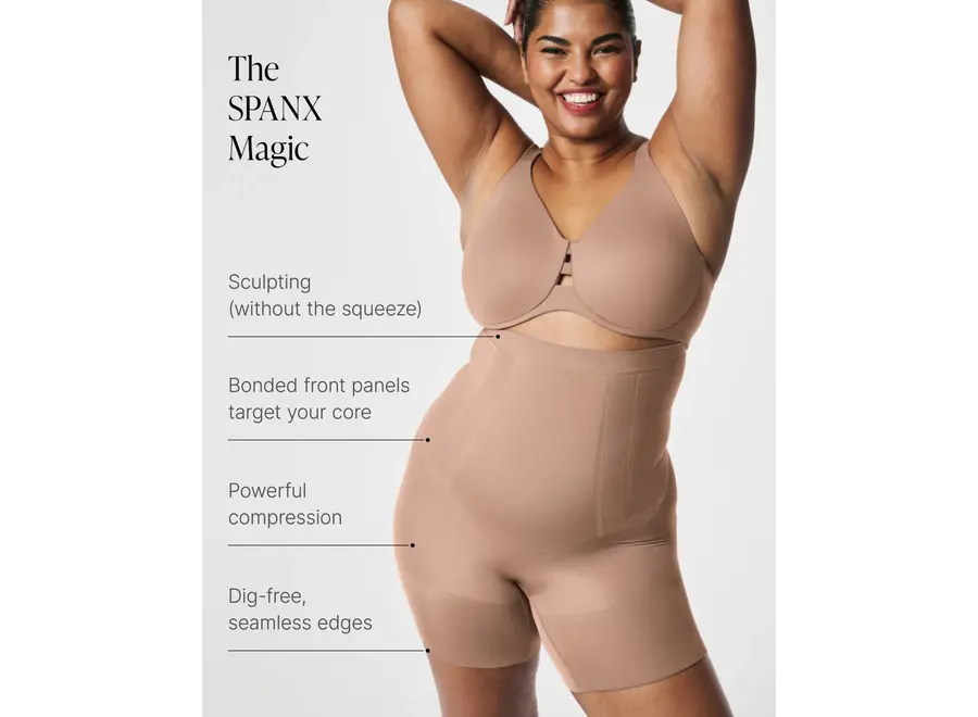 Spanx Oncore Mid Thigh High Waist Short