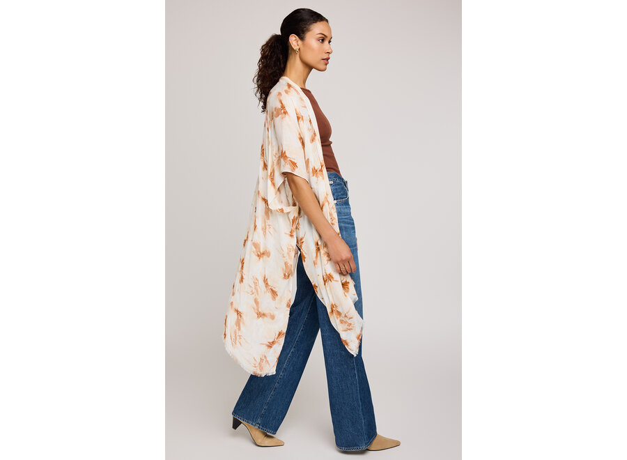 Gentle Fawn Mosaic Kimono