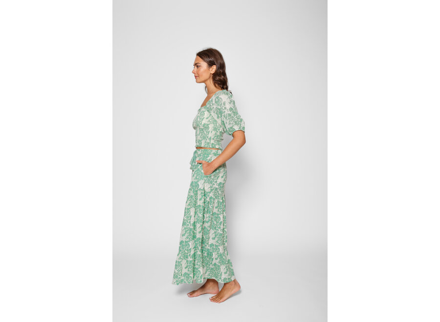 Koy Bloom Long Tiered Skirt