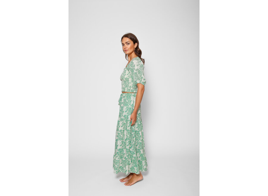 Koy Bloom Long Tiered Skirt