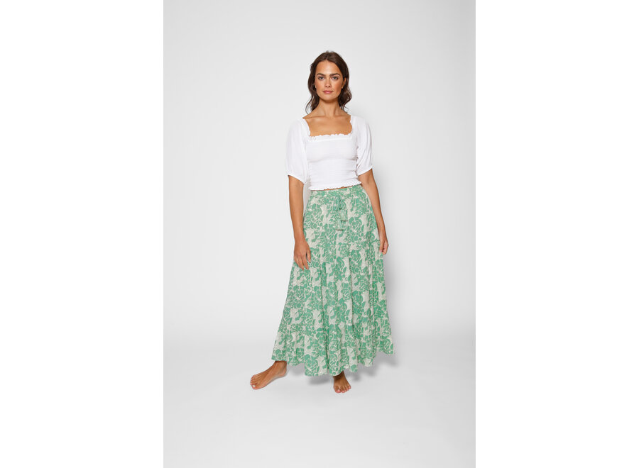 Koy Bloom Long Tiered Skirt