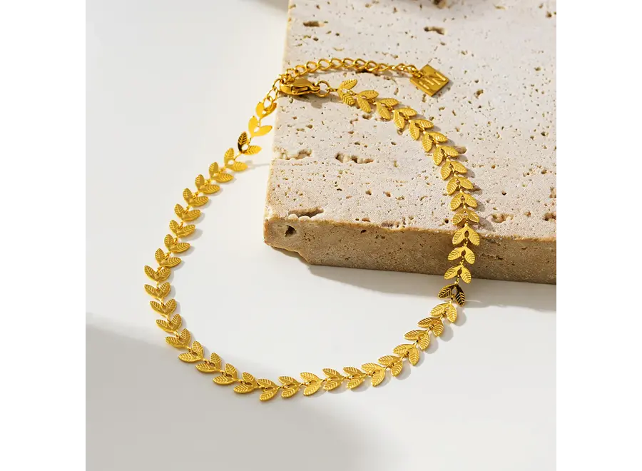 Alala Botanical Leaf Anklet