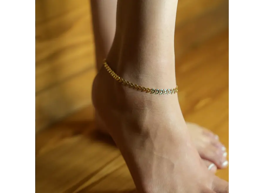 Alala Botanical Leaf Anklet