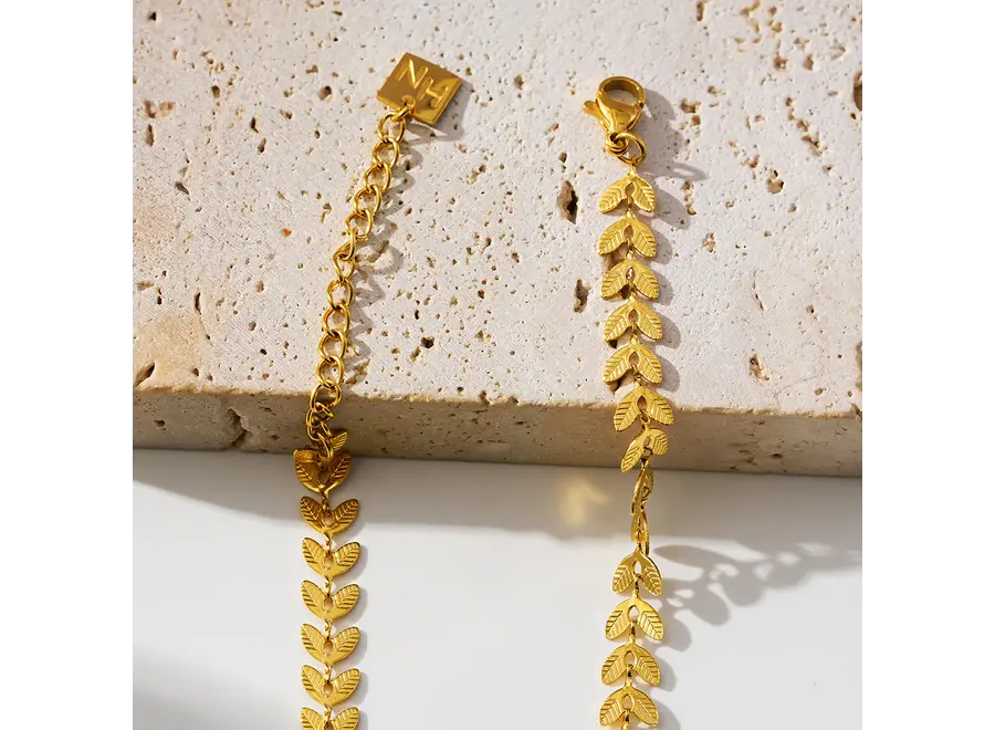 Alala Botanical Leaf Anklet