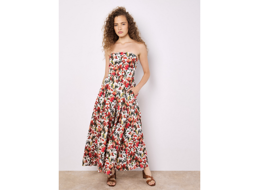 Apricot Palazzo Bandeau Jumpsuit