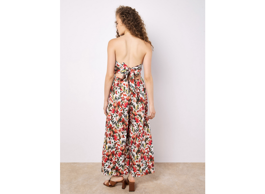 Apricot Palazzo Bandeau Jumpsuit
