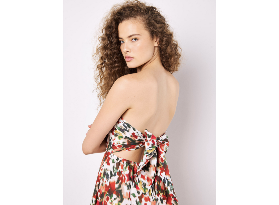 Apricot Palazzo Bandeau Jumpsuit