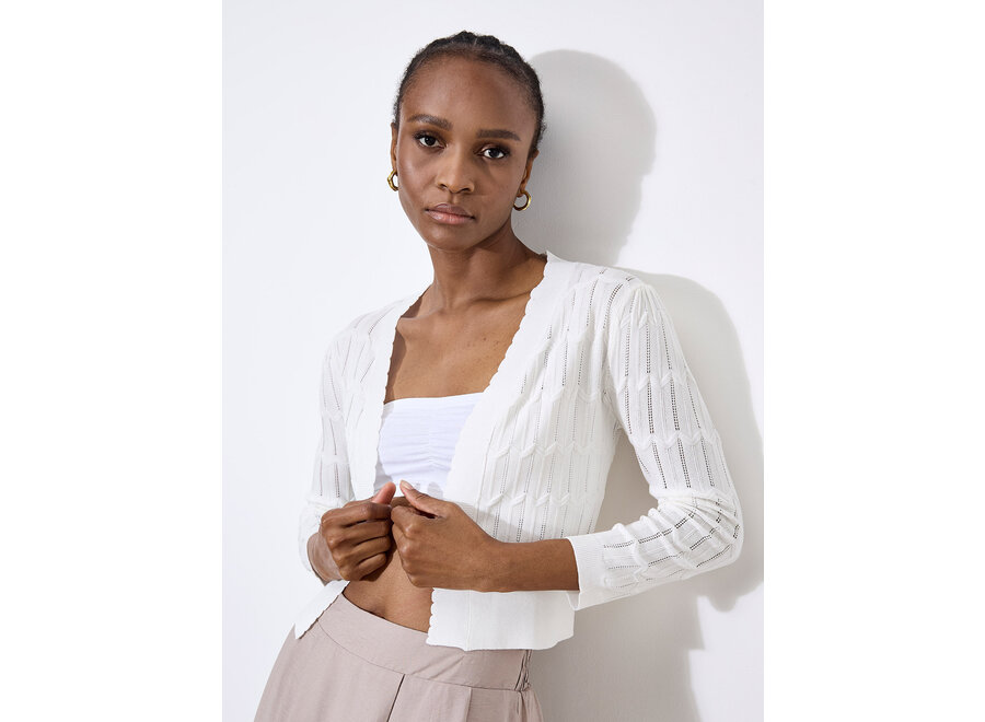 Apricot Chevron Shrug