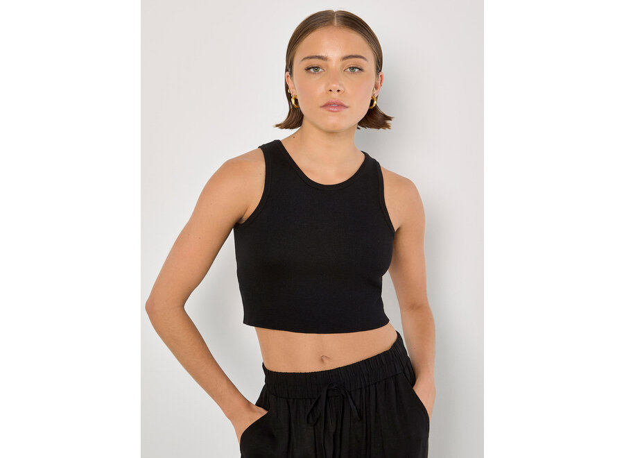 Apricot Knitted Crop Top