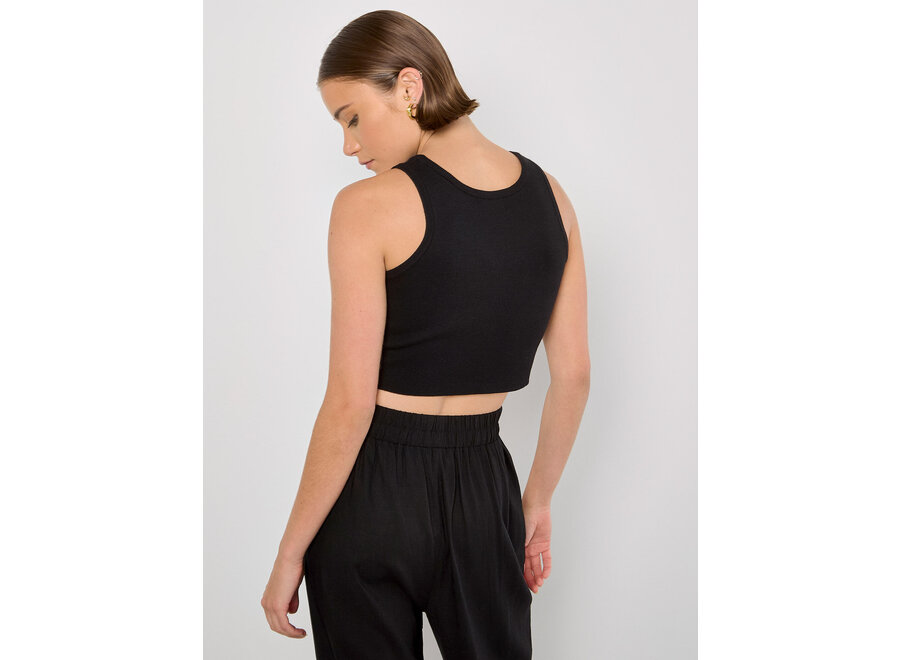 Apricot Knitted Crop Top