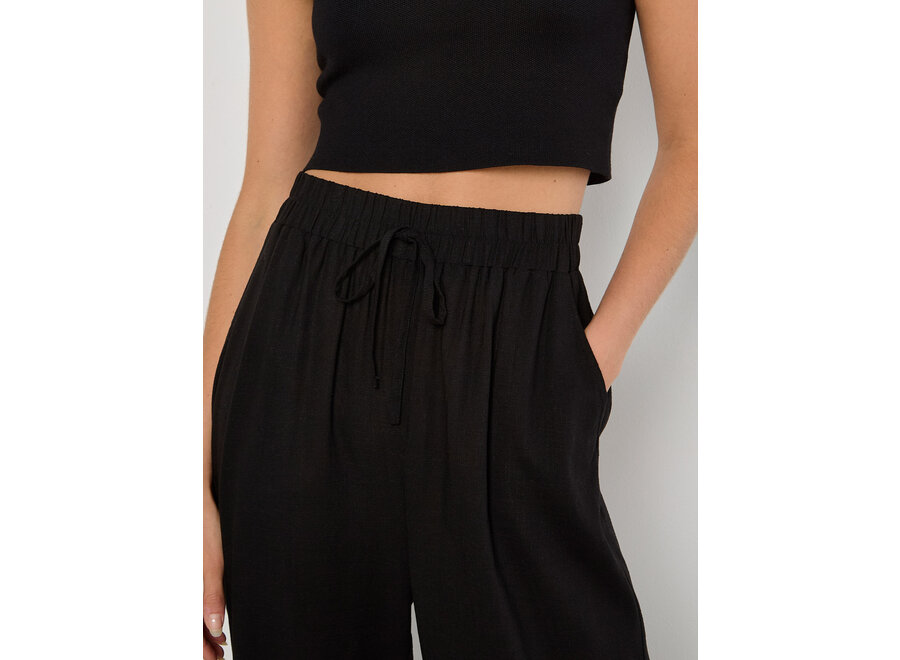 Apricot Linen Palazzo Pant
