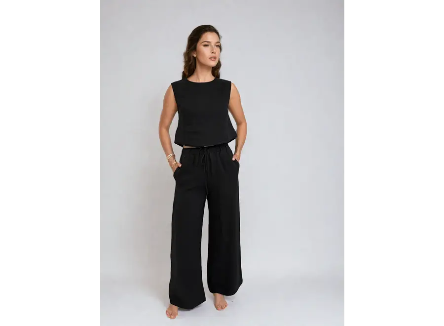 Priv Nyra Linen Straight leg Pant