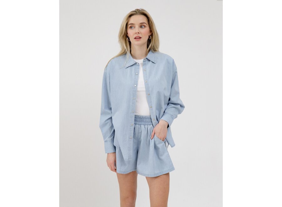 Brunette The Label Chambray Button Up