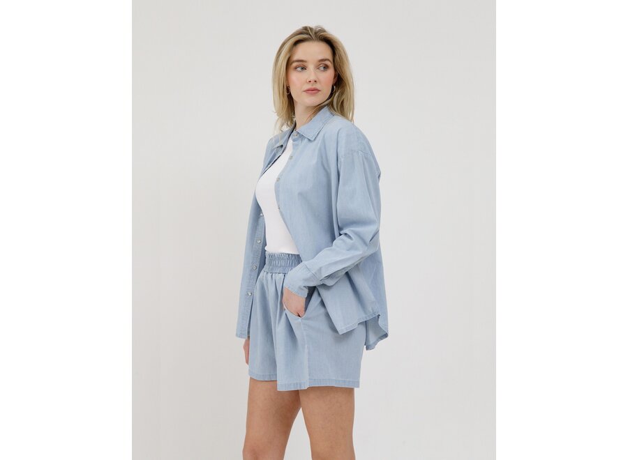 Brunette The Label Chambray Button Up