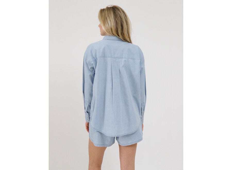 Brunette The Label Chambray Button Up