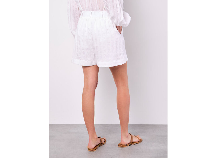 Apricot Stripe Lined Shorts