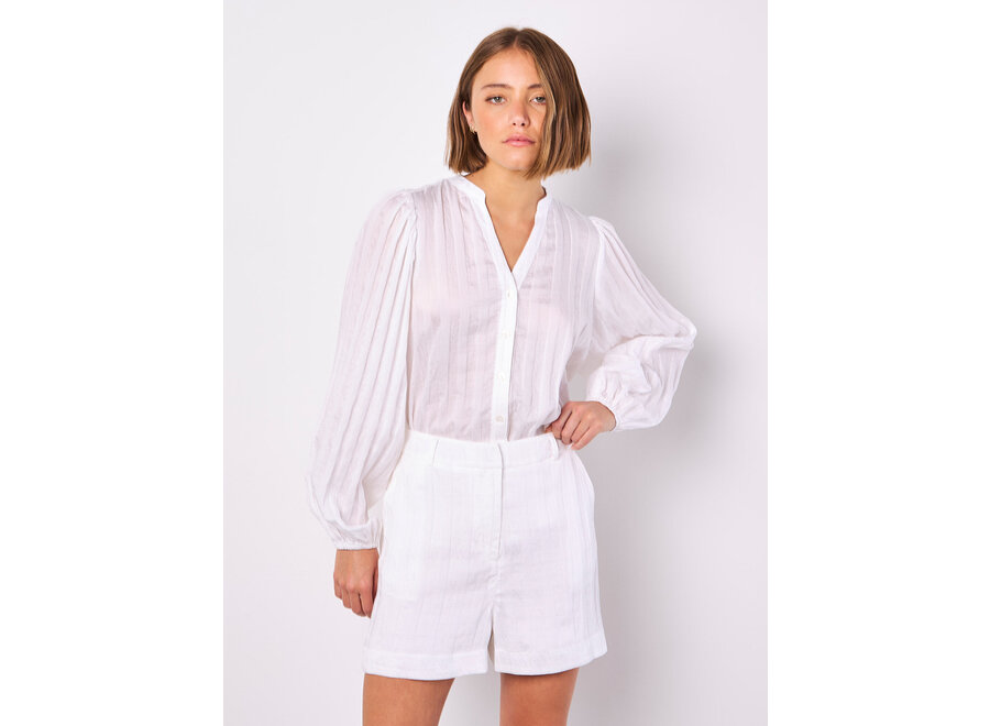 Apricot Stripe Lined Shorts