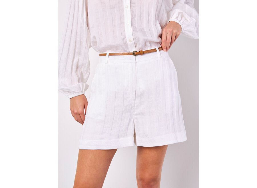 Apricot Stripe Lined Shorts